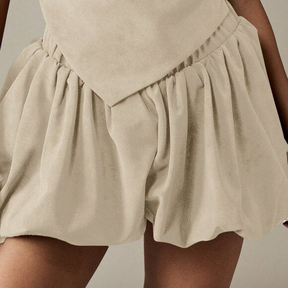 Grey Sexy Women's Halter Neck Backless Top Ruffle Skirt Coord Set - Picture 5 of 5